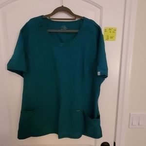 EUC Cherokee Infinity Hunter Green Scrub top 3XL